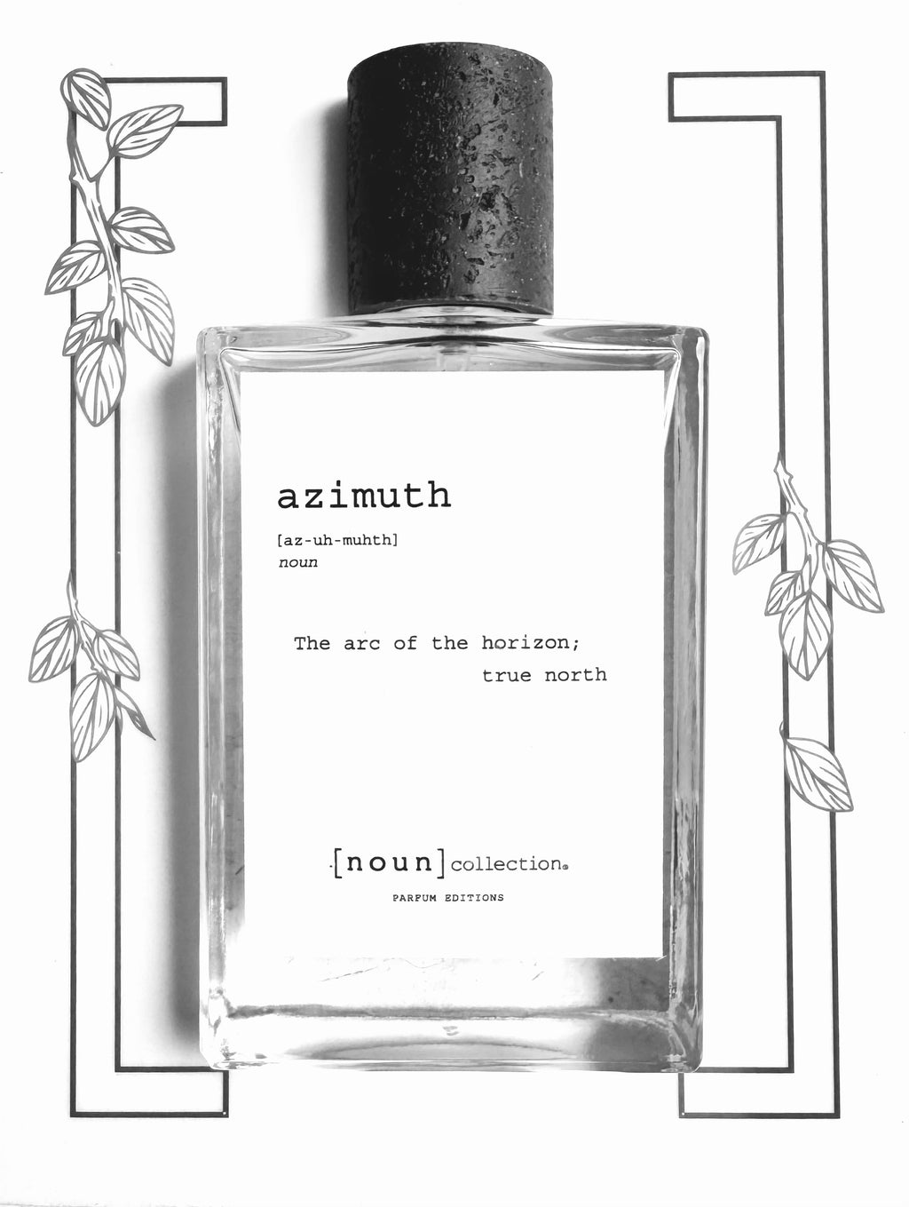 Close-up of Azimuth clean fragrance non toxic perfume